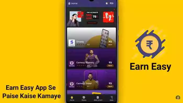 earn easy app home page
